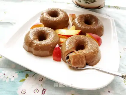 Coffee and milk pudding