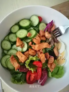 Frozen chicken breast salad