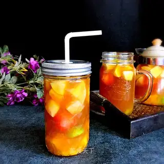 Fruit and flowers tea