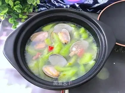 Flower clams and silk melons