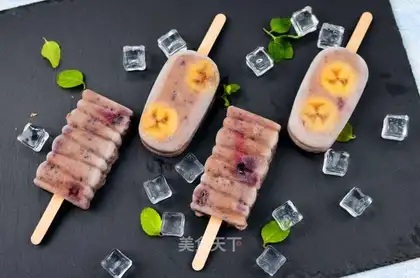 Blueberry banana ice cream
