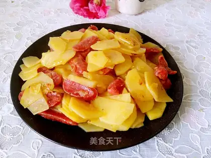 Weenie fried potato chips