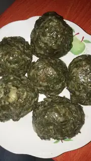 The red potato leaf nest