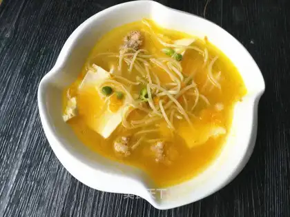 Pumpkin tofu soup