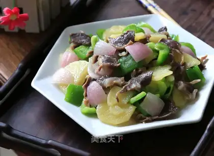 Ducked potato pepper