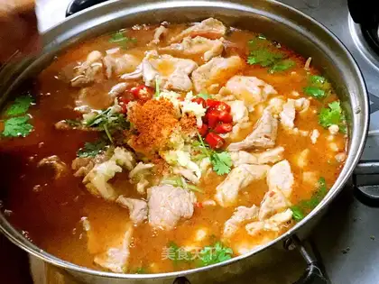 Boiled meat