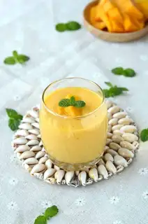 Yogurt mango juice