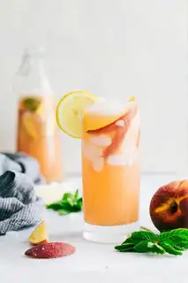 Peach lemon ice juice