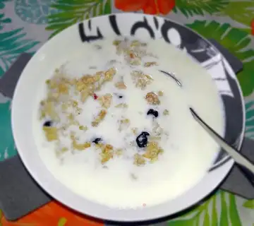 Healthy breakfast oatmeal