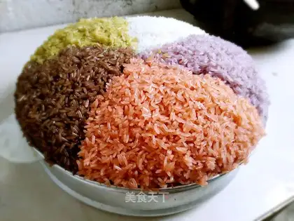 Five-colour rice rice