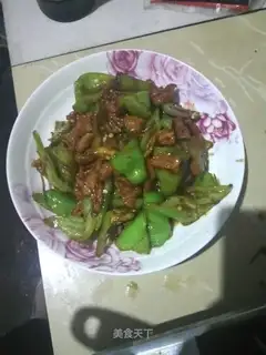 Chili fried meat