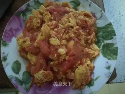 Tomato fried eggs