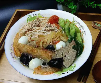 Nine fresh noodles