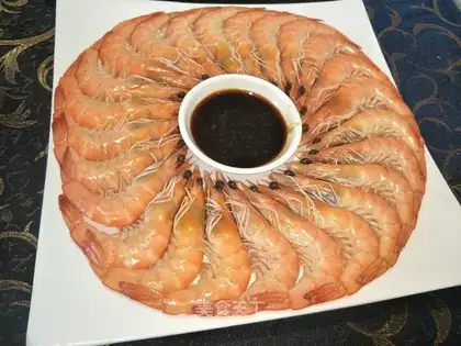White burning shrimp