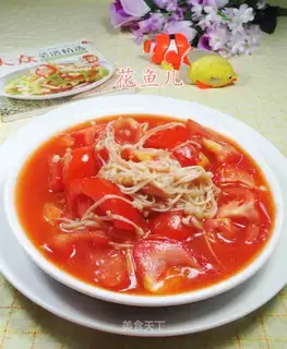 Tomato fried golden mushrooms