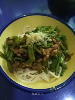 Noodles for the bean horns