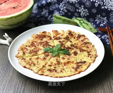 Pumpkin ham and eggs cakes