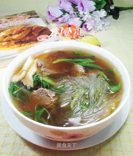 Beef fan soup