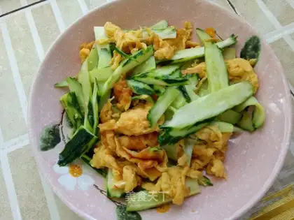 Cucumbers with eggs