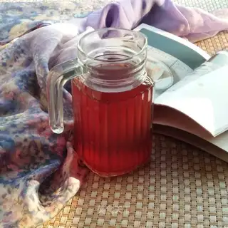 Homemade plum juice