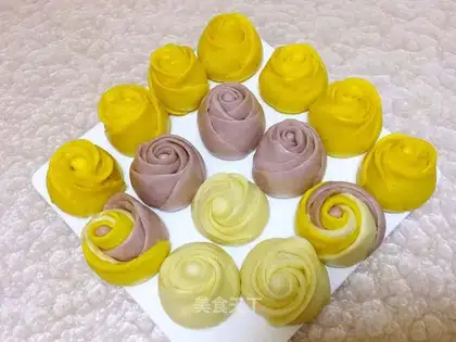 A colorful rose