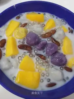 Mango pickles, soybeans, simili