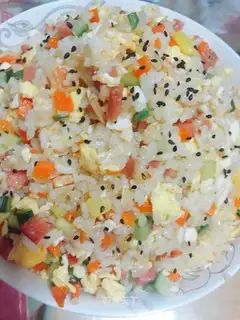 Quick egg fried rice