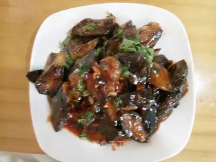 But the oiled eggplant