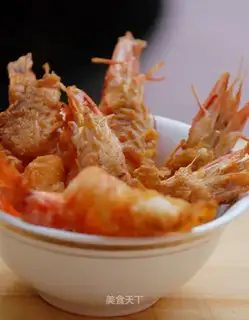 Dry fried prawns