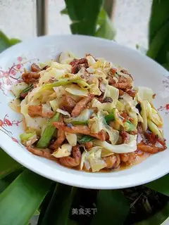 Shredded pork with cabbage