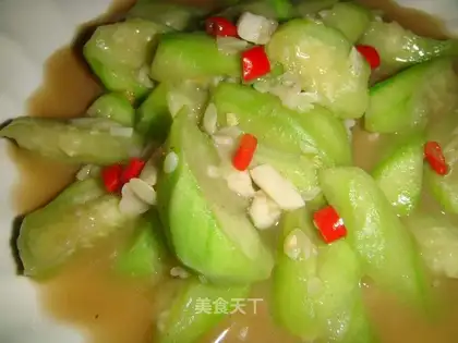 Garlic towel gourd
