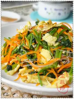 Spinach vermicelli