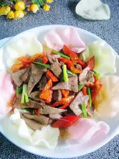 pork liver slices with soy sauce