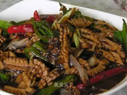 Kidney flower in black bean sauce