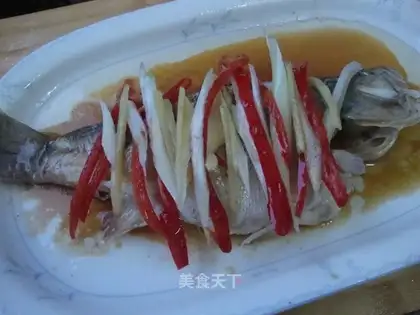 steamed bass