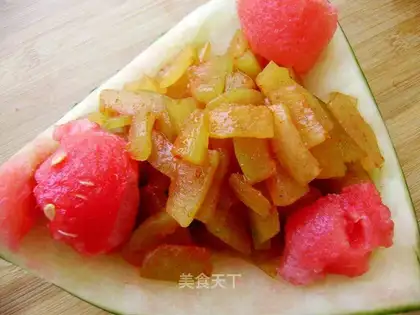 Spicy watermelon peel