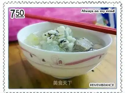 Winter melon pork ribs soup