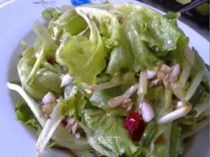 stir-fried lettuce