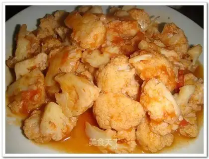 Cauliflower in tomato sauce