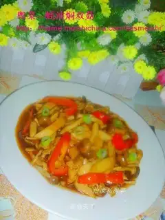 Braised Double Mushrooms in Oyster Sauce