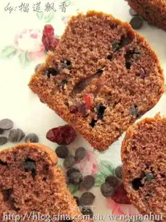 Chocolate cranberry cake