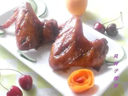 Sauce roasted chicken wings