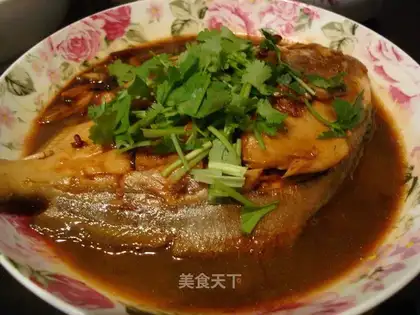 Dry roasted pomfret