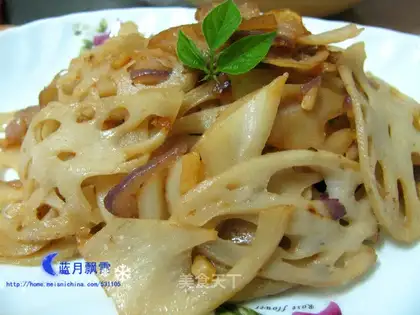 stir-fried lotus root slices