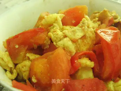 Scrambled egg with tomato
