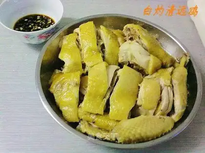White boiled Qingyuan chicken
