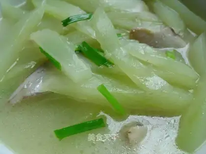 skinned fish bone melon soup