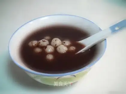 Small dumplings with bean paste