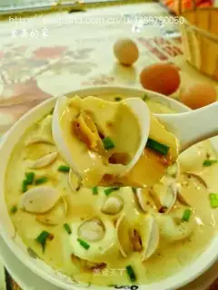 Clam stewed egg