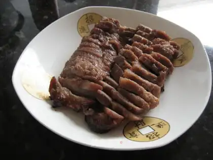 Simple version of roast pork